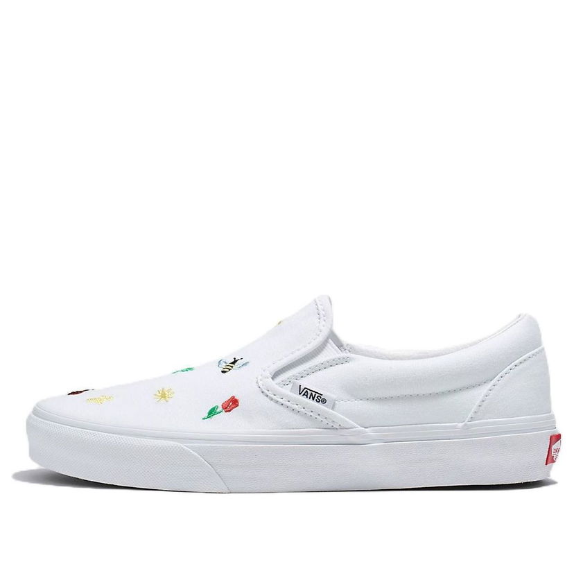 Tenisice i cipele Vans Classic Slip-On Garden Party Bijela | VN0A5JLXW00