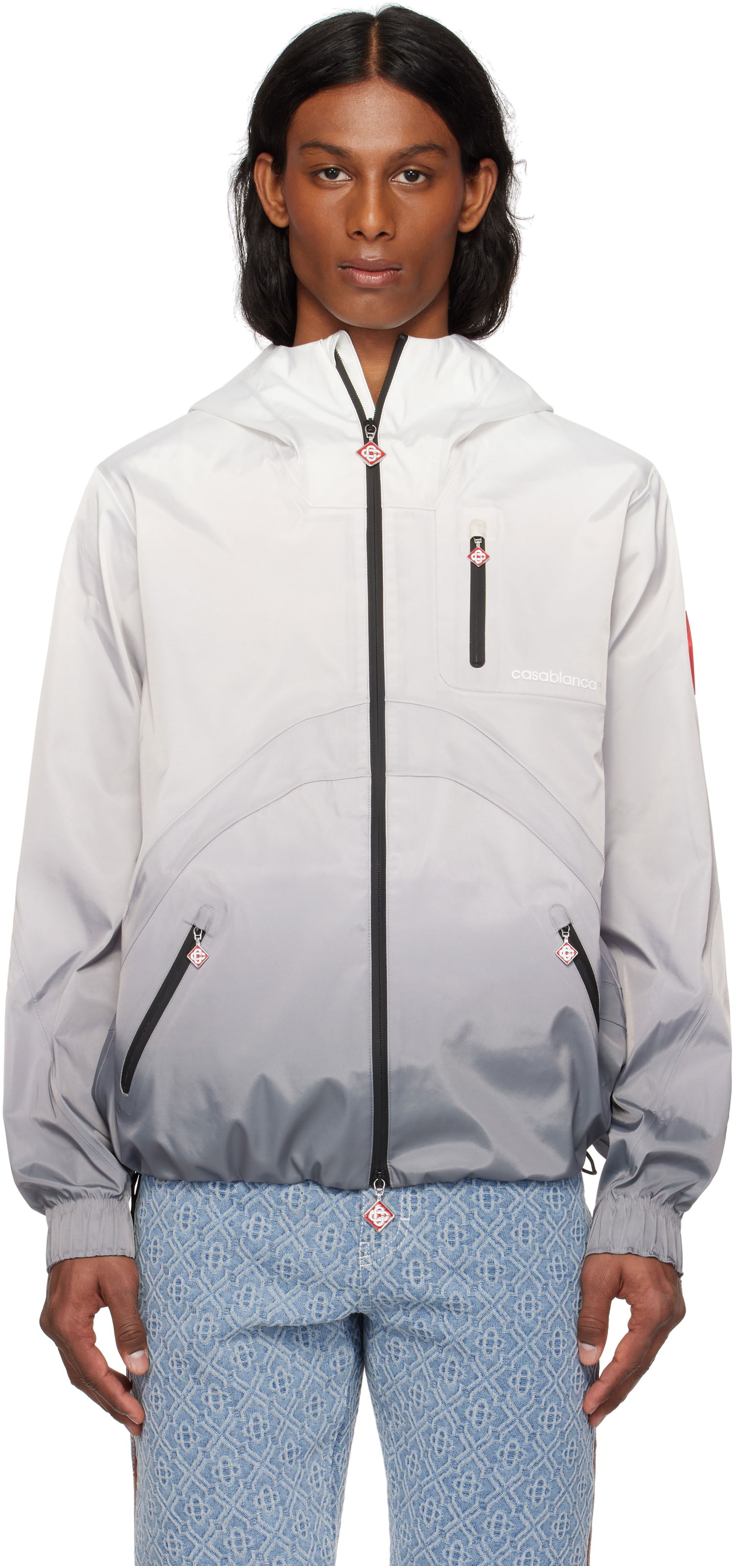 Vjetrovka Casablanca Casablanca Gradient Rain Jacket Siva | MPS25-OT-159-01, 0