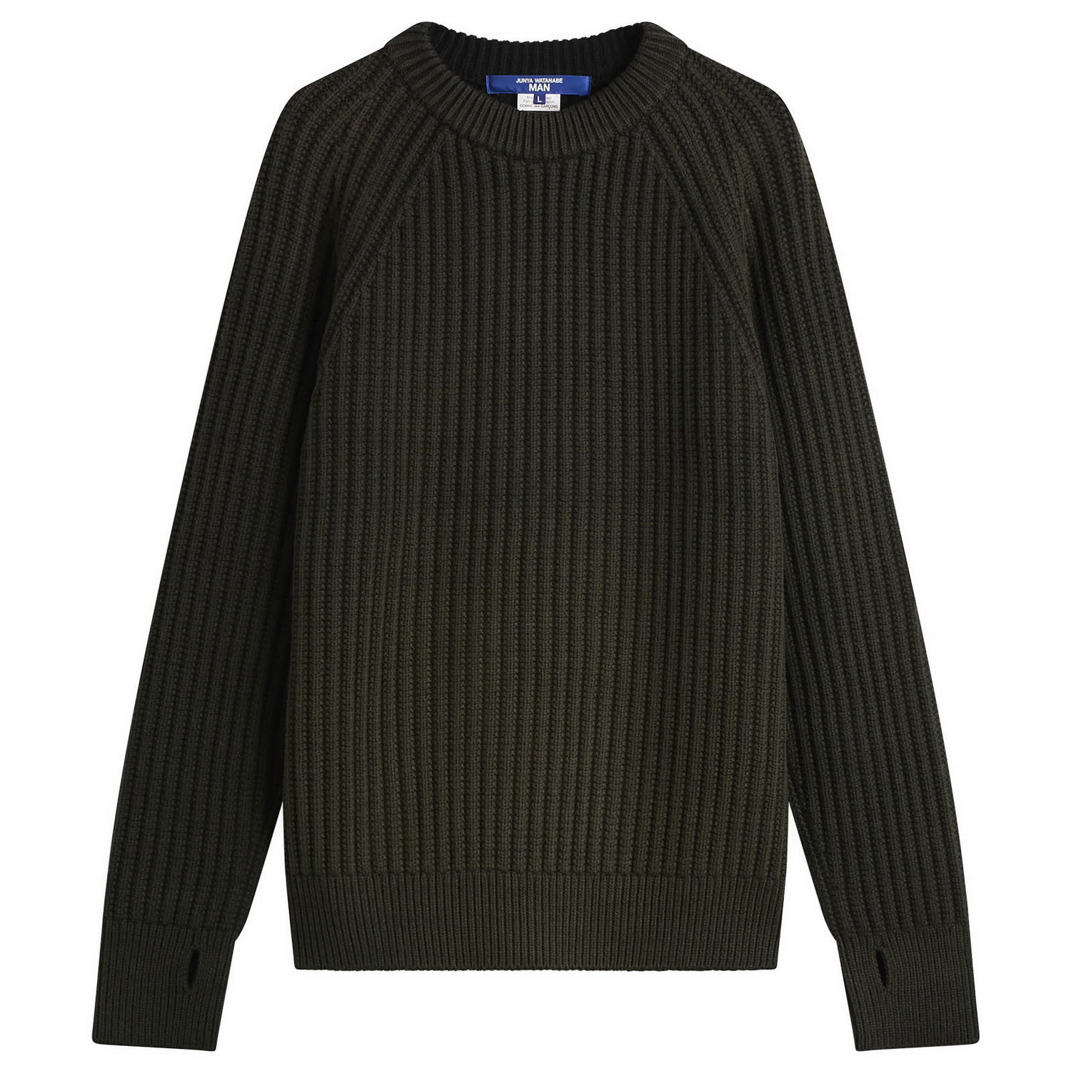 Džemper Junya Watanabe Junya Watanabe MAN Double Sided Ribbed Knit Large Zelena | WP-N002-051-1, 1