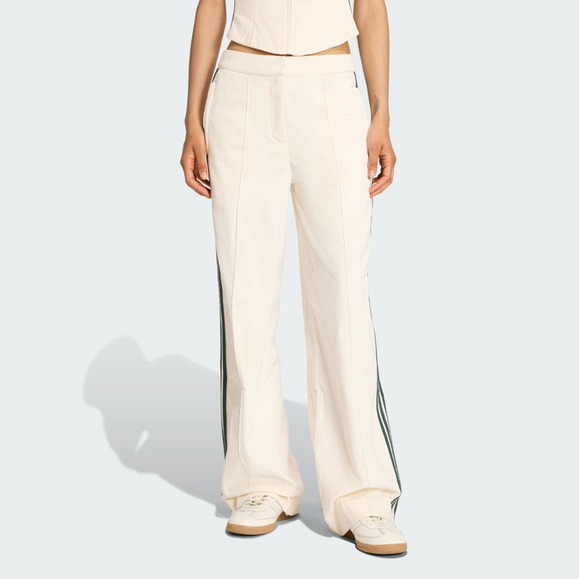 Hlače adidas Originals adidas Originals Velvet Wide Leg Pants Bijela | KF2303