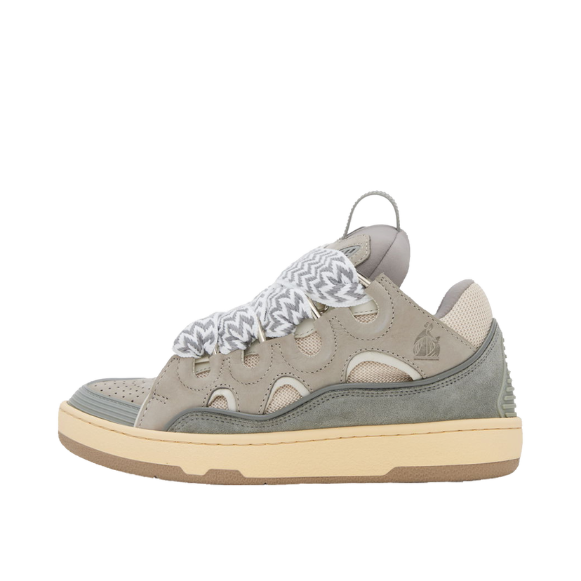 Tenisice i cipele LANVIN Leather Curb Sneakers "Gray" Siva | FW-SKDK02-DRAG-A21