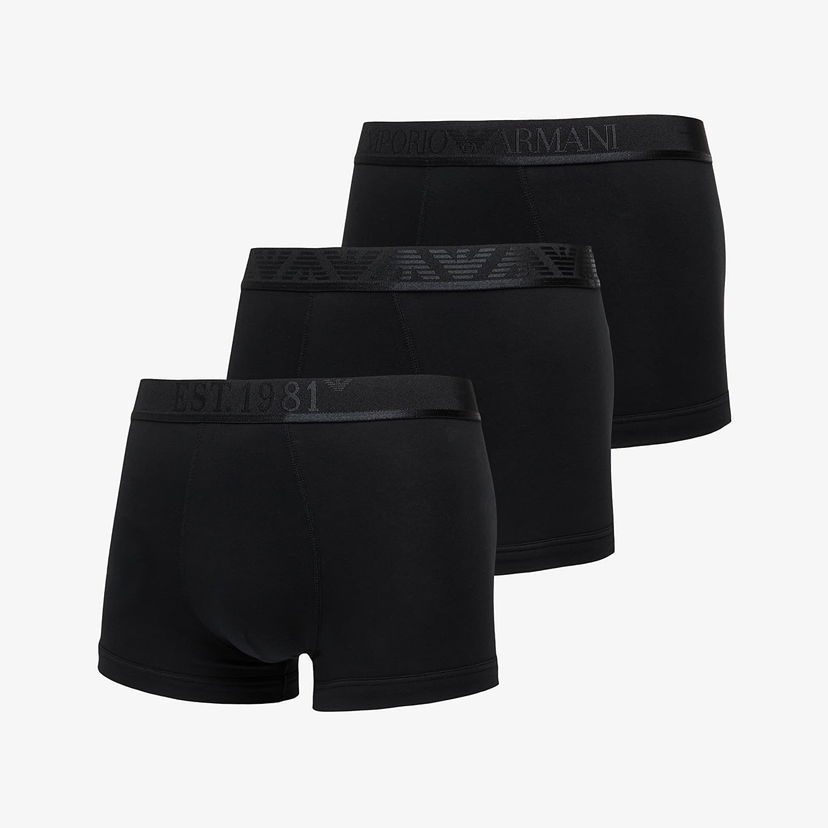 Bokserice Emporio Armani Emporio Armani 3-Pack Trunks Crna | EM000259AF10780MC061