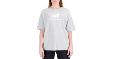 Majica kratkih rukava New Balance Essentials Stacked Logo Siva | wt31519-ag, 1
