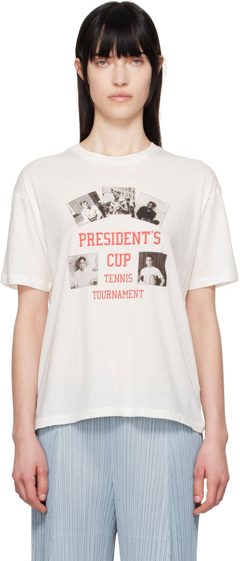 Majica kratkih rukava Bode Bode 'President's Cup' Tennis Tournament Graphic T-Shirt Bijela | MRS25CS020