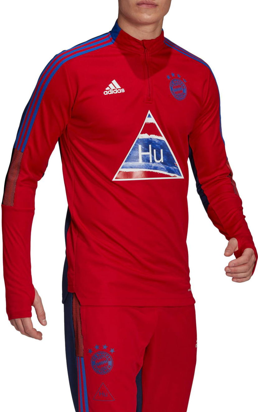 Polo majica adidas Originals FC Bayern Human Race Training Top Crvena | gk7840