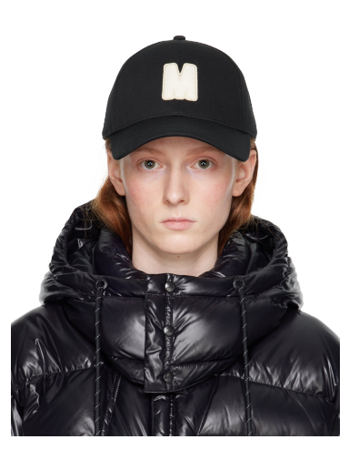 Kapa Moncler Appliqué Cap Crna | I10933B000020U082