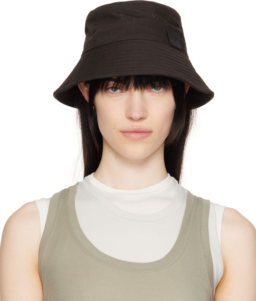 Šešir Jil Sander Jil Sander Logo Bucket Hat Smeđa | J40TC0135_J45267