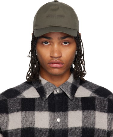 Kapa Rick Owens Concordians Owenscorp Embroidered Cap Zelena | RA02E0700 TEEM7, 0