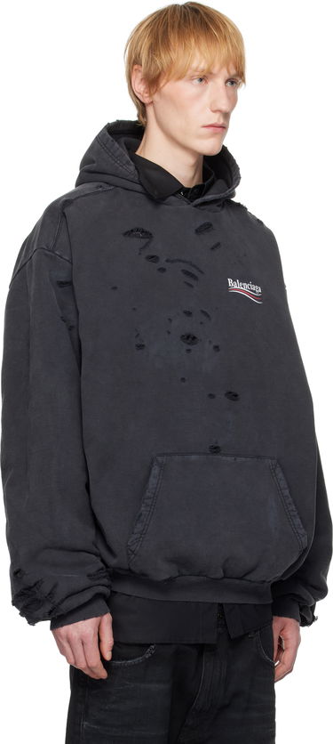 Dukserice Balenciaga Balenciaga Political Campaign Destroyed Hoodie Ružičasta | 818557TRVP9, 4