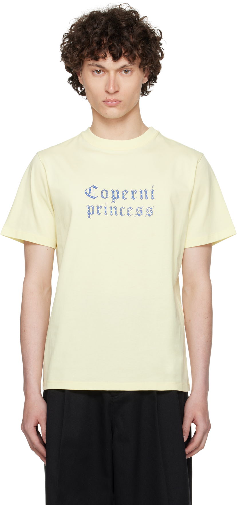 Majica kratkih rukava Coperni Coperni Princess Slim-Fit T-Shirt Žuta | DJS03CRF5017