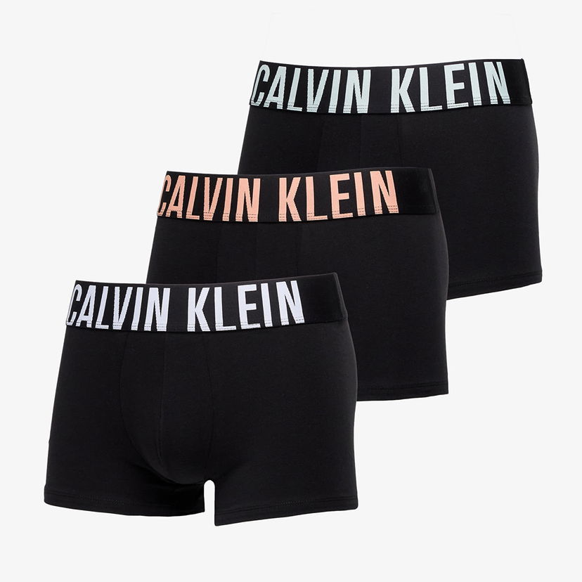Bokserice CALVIN KLEIN Calvin Klein Intense Power Cotton Stretch Trunk (3-Pack) Crna | 000NB3608A VVN