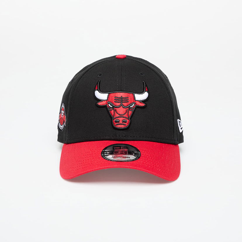 Kapa New Era Chicago Bulls 9FORTY Side Patch Adjustable Cap Crna | 60667446