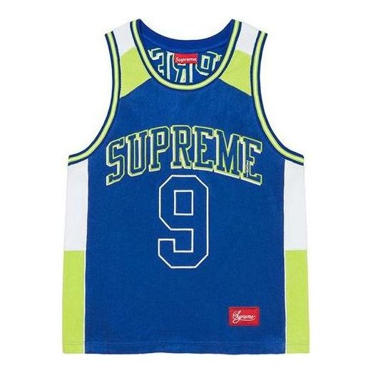 Dres Supreme Terry Basketball Jersey Plava | SUP-SS21-786