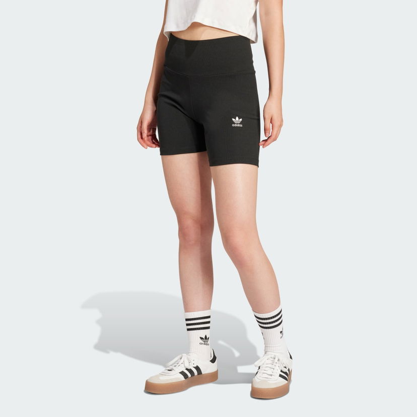 Kratke hlače adidas Performance Essentials 1/4-Inch Ribbed Bike Shorts Crna | JD1548