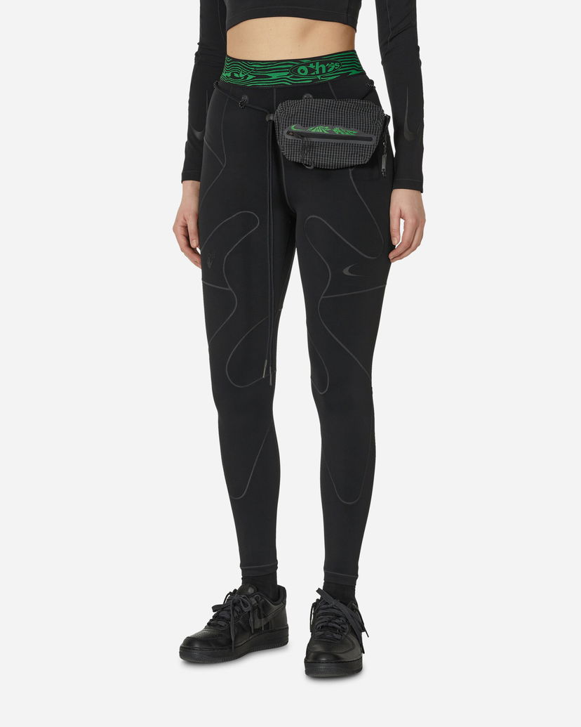 Tajice Nike Off-White Long Thights Crna | DV5552-010