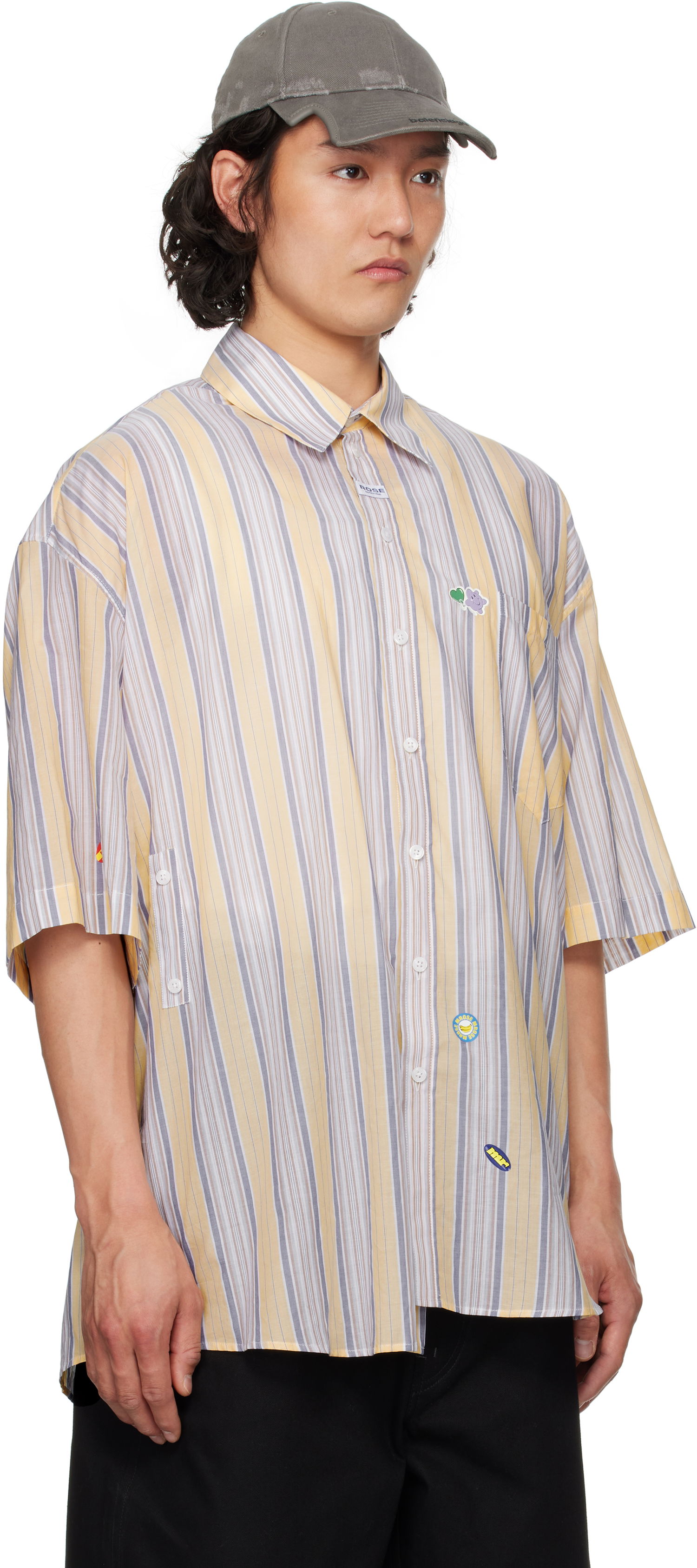 Košulja Martine Rose Martine Rose Cotton Stripe Shirt Žuta | 440WS21306, 1