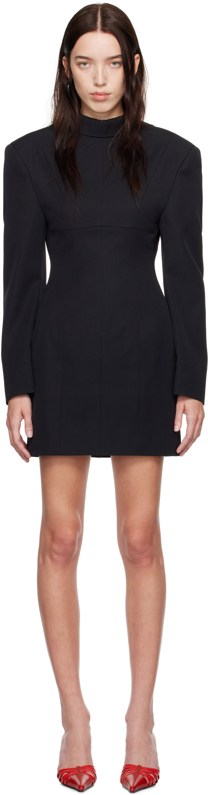 Haljina DSQUARED2 Blazer Minidress Crna | S72CV0591 S78136