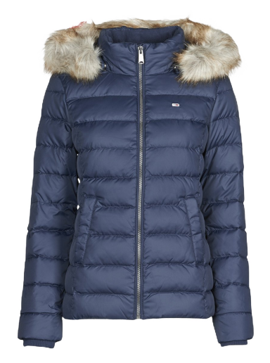 Pernata jakna Tommy Hilfiger BASIC HOODED DOWN JACKET Tamnoplava | DW0DW14693-C87=DW0DW08588-C87