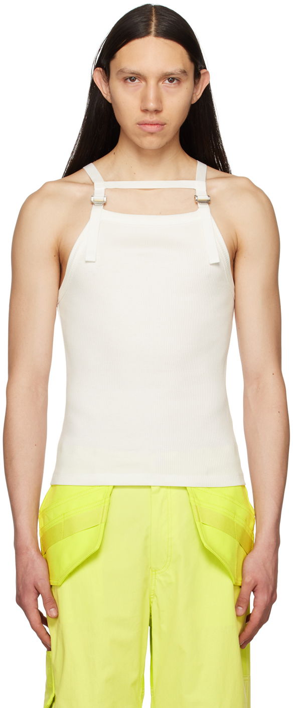Majica bez rukava Dion Lee Dion Lee Safety Harness Tank Top Bijela | C3136S23