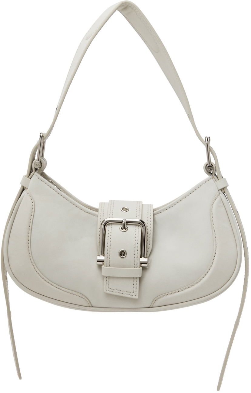 Ručna torbica OSOI White Leather Buckle Shoulder Bag Bež | 24FWB05002125