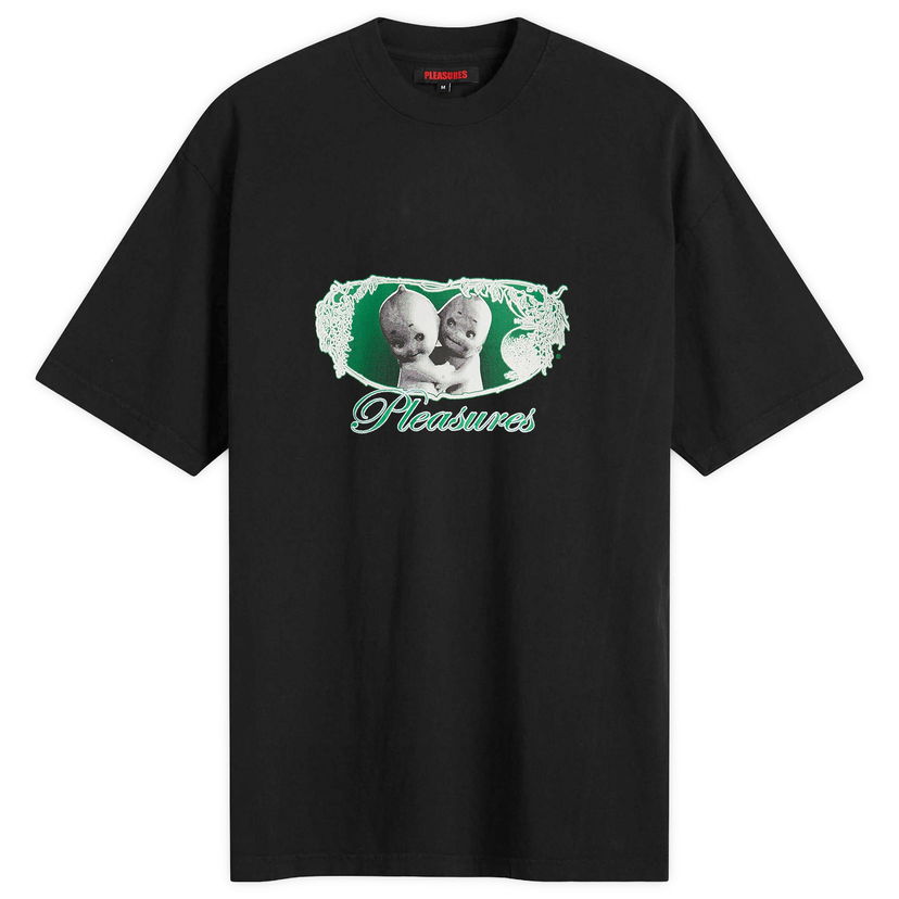 Majica kratkih rukava Pleasures Cutie Heavyweight T-Shirt, Size Large Crna | P25SU019-BLK