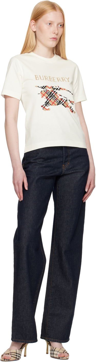 Majica kratkih rukava Burberry Burberry Large Logo Graphic T-Shirt Bijela | 8110955, 3