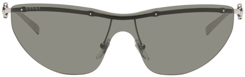 Sunčane naočale Gucci Silver Rimless Sunglasses Crna | GG1700S-001