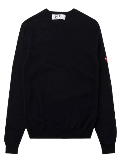 Džemper Comme des Garçons PLAY Small Heart Crewneck Tamnoplava | az n040 051 2