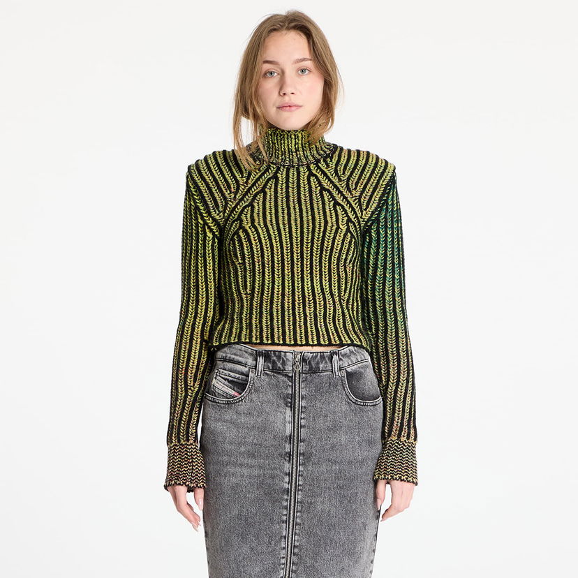 Džemper Diesel Diesel M-Orkid Knitwear Sweater Zelena | A15195_0QDAH Opaline Green