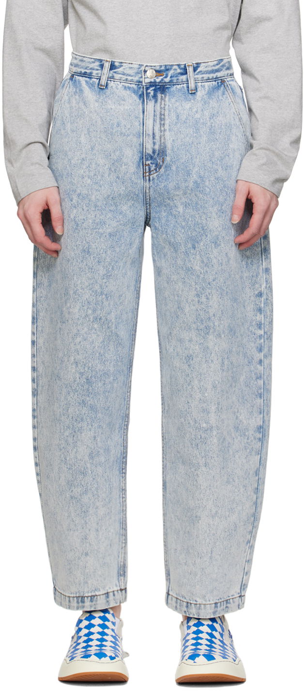 Jeans ADER ERROR Significant Tag Loose-Fit Jeans Plava | BMSGFYJE0103SB
