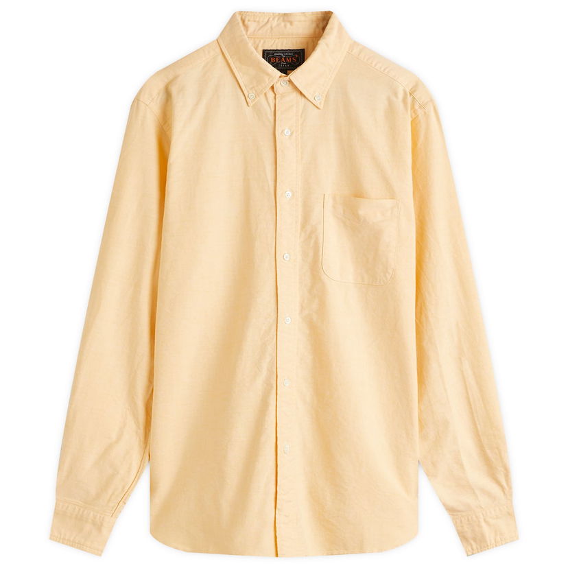 Košulja BEAMS Beams Plus Button Down Oxford Shirt, Size Medium Žuta | 3811-0011-139-55