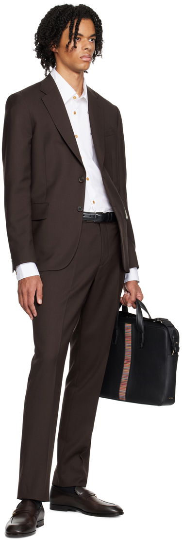 Pojasevi Paul Smith Paul Smith Leather Double Keeper Classic Suit Belt Crna | M1A-4946-ASUIT-79, 2