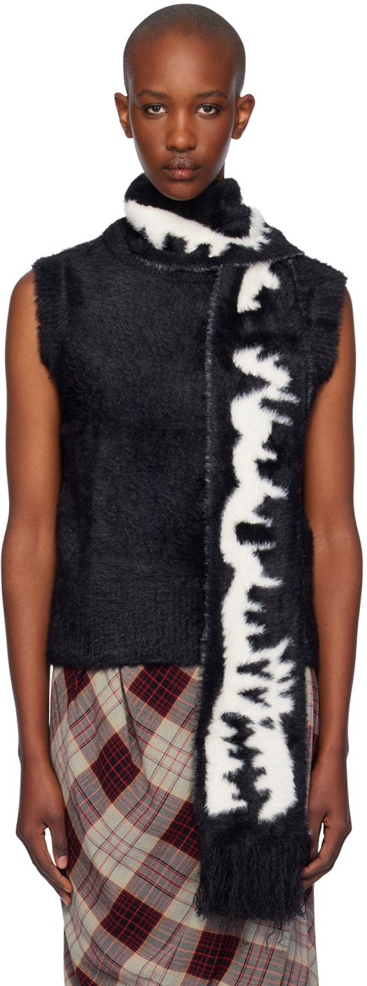Džemper Charles Jeffrey Loverboy Scarf Vest Crna | 42090401