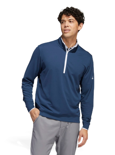 Dukserice adidas Originals Golf 1/4 Zip Pullover Crew Tamnoplava | HC6636