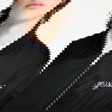 Bomber jakna Off-White Script Nyl Varsity Bomber Jacket Crna | OMEH05EC99FAB0011001, 4