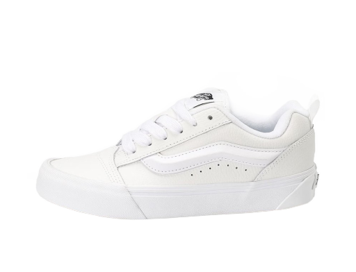 Skateboarding Vans Knu Skool Leather "True White" Bijela | VN0009QCW001