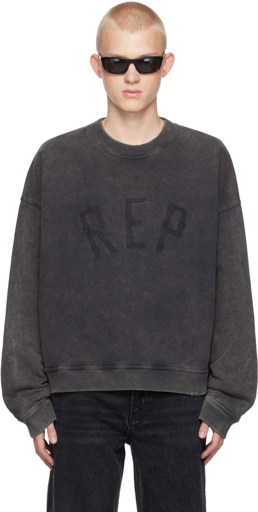 Dukserice Represent Clo 'Rep' Applique Sweatshirt Crna | MLM4254