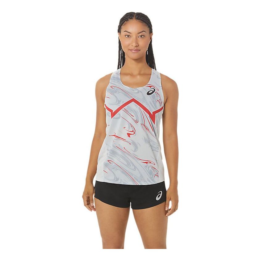 Majica bez rukava Asics CJ-Line Light Print Running Singlet Bijela | 2092A386-022, 0