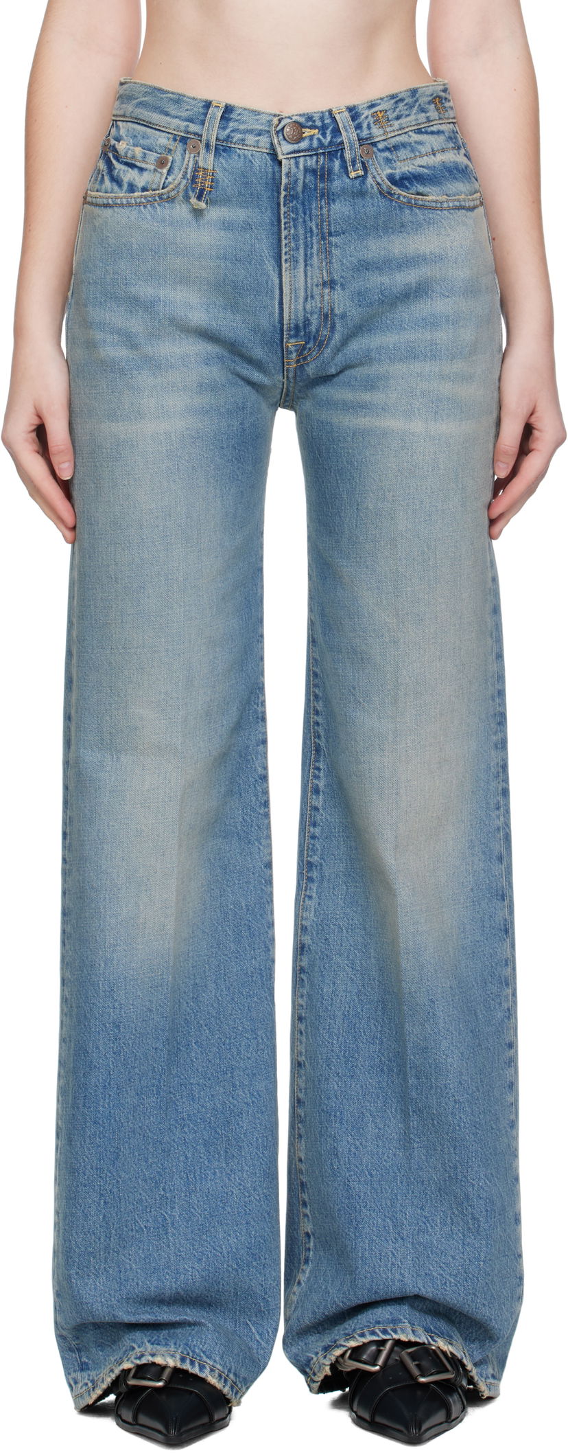 Jeans R13 R13 Flare Jeans Plava | R13WD188-D343A