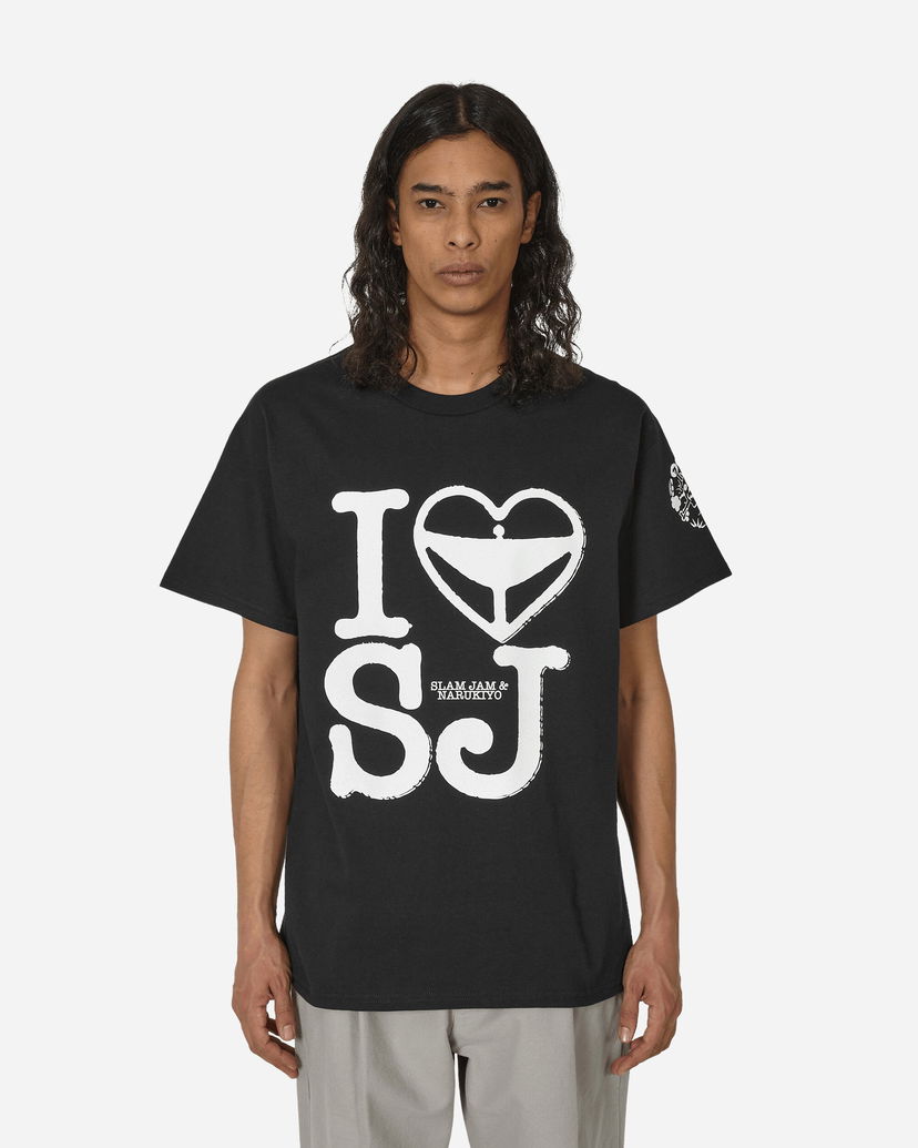Majica kratkih rukava Slam Jam Graphic Print Cotton T-Shirt Crna | NKSJANNIVTEE 001