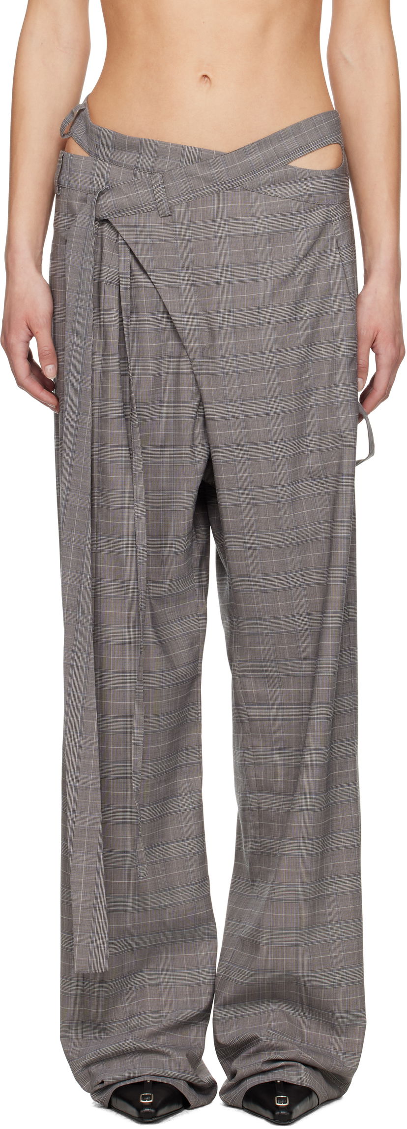 Hlače Ottolinger Ottolinger Signature Wrap Suit Trousers Siva | 123-201523-02