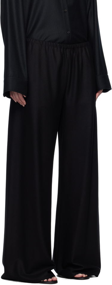 Hlače The Row The Row Gala Wide-Leg Trousers Crna | 1766-W3301, 1
