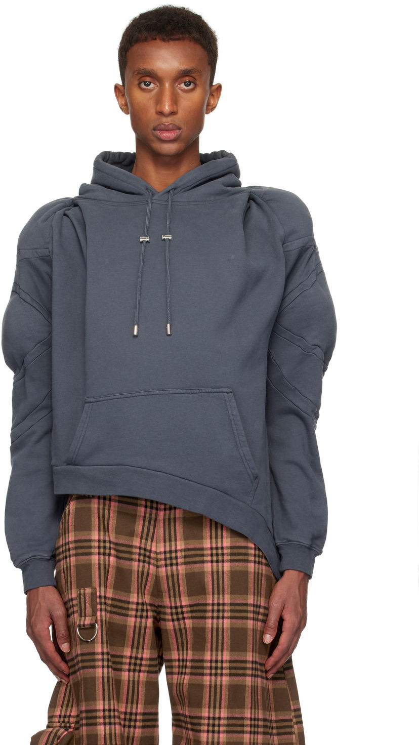 Dukserice Collina Strada Collina Strada 'CS Gym' Muscle Wave Hoodie Siva | XX8008