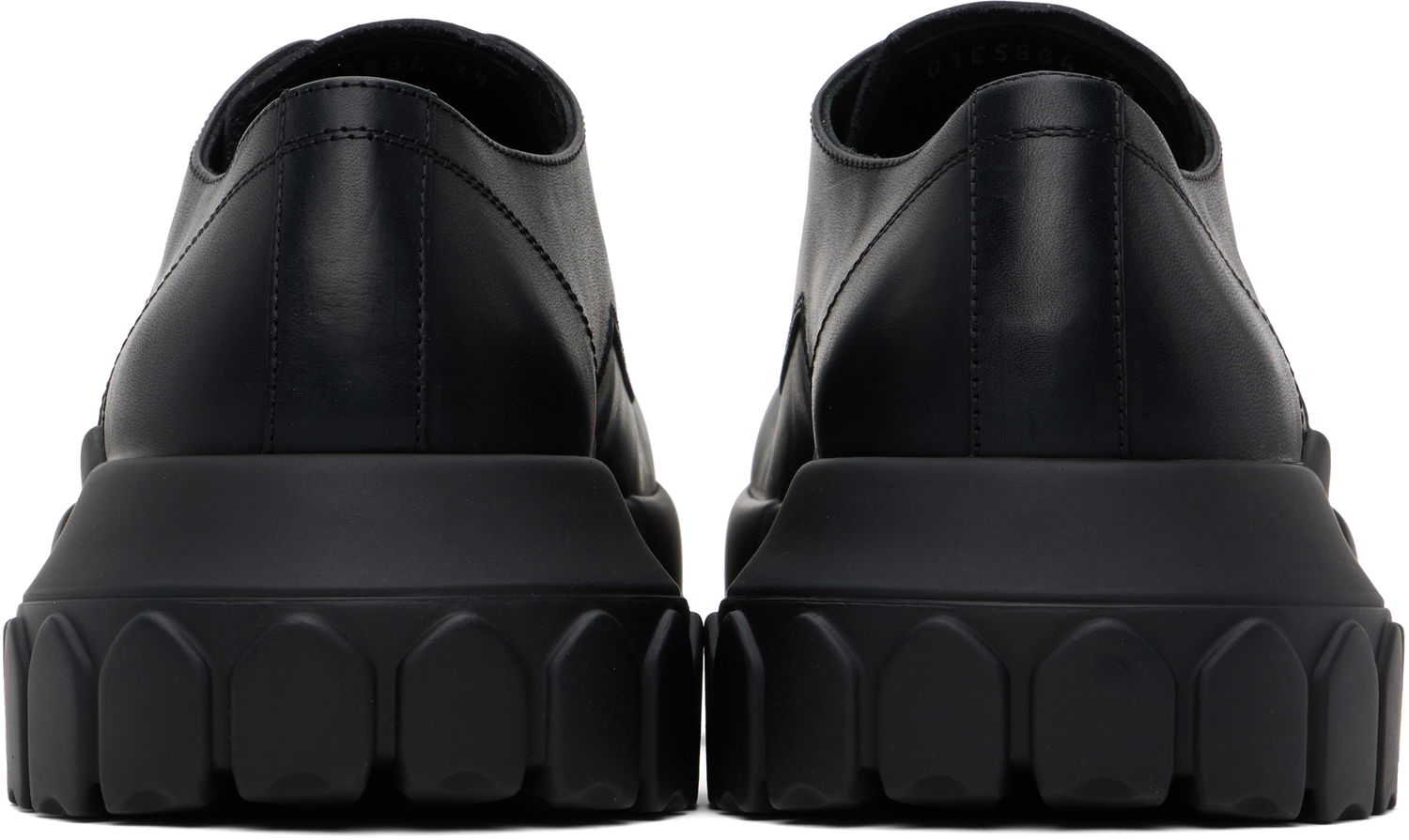 Tenisice i cipele Rick Owens Rick Owens Hollywood Bozo Tractor Derbys Crna | RU01E5884 LGE, 1