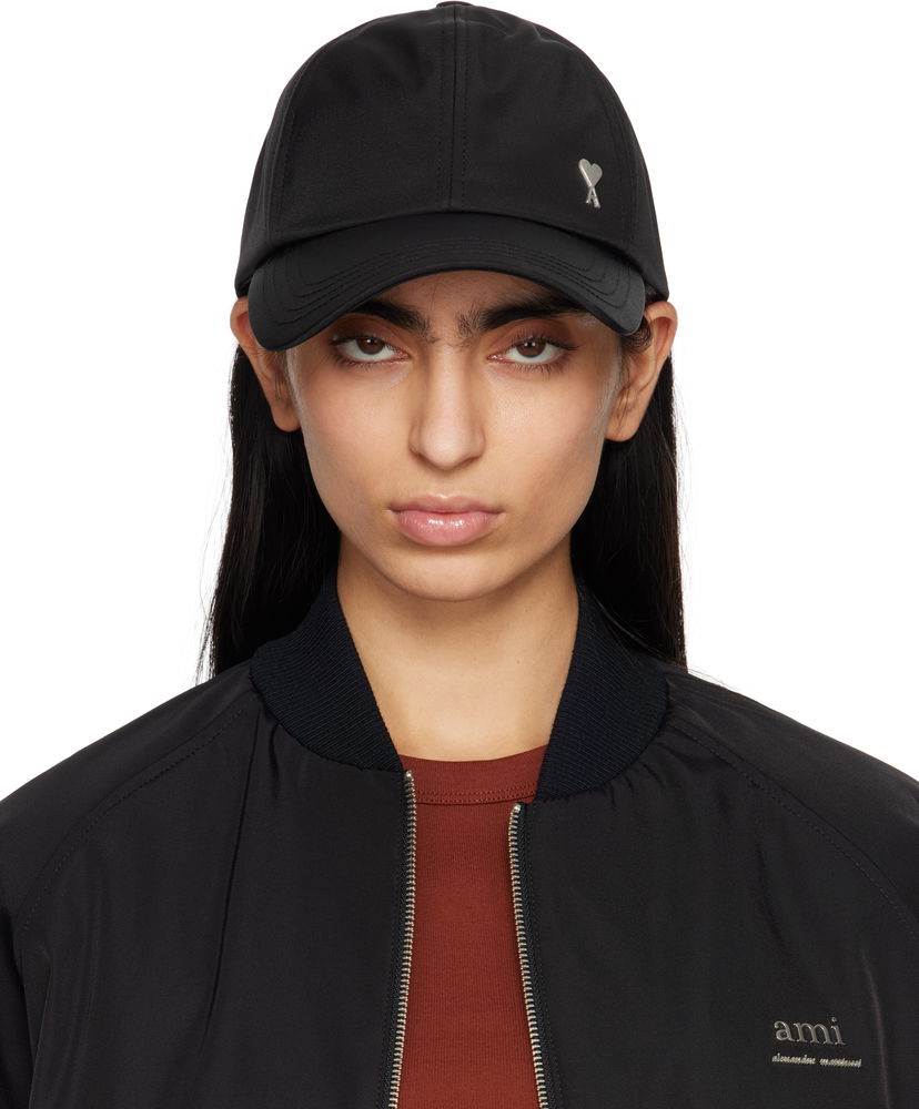 Kapa AMI AMI De Coeur Stud Twill Cap Crna | UCP023.PA0007