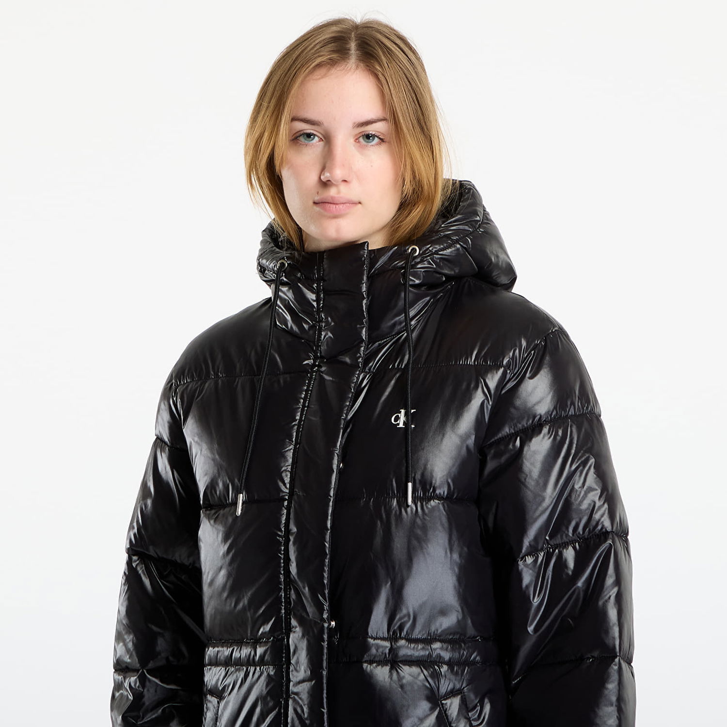 Pernata jakna CALVIN KLEIN Shine Long Puffer Coat Crna | LV047D506G UB1, 1