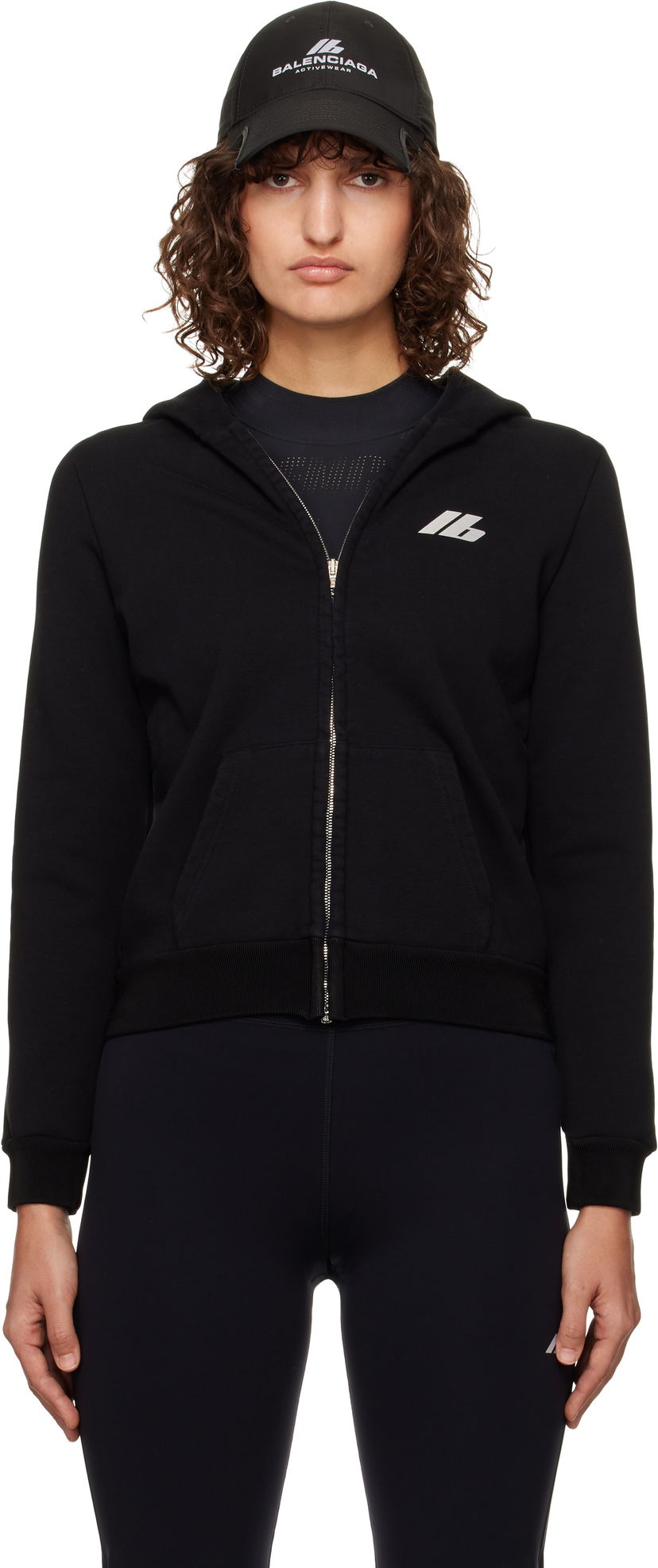 Dukserice Balenciaga Zip-Up Hoodie Crna | 788243 TQVV1