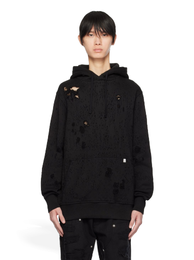 Dukserice 1017 ALYX 9SM Destroyed Hoodie Crna | AAUSW0221FA01