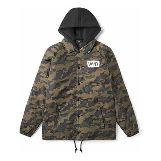Vjetrovka Vans Vans Camouflage Jacket Zelena | VN0A4BQ3T88