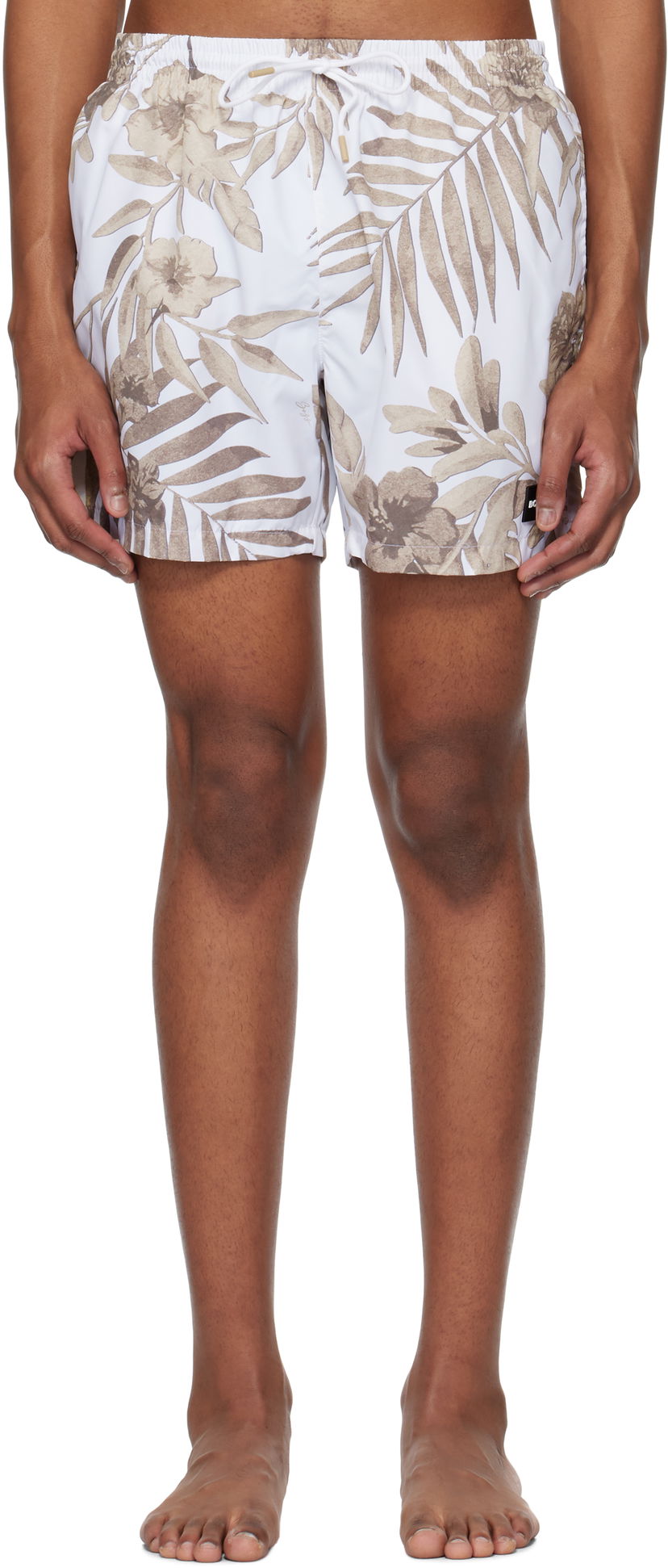 Kupaći kostimi BOSS BOSS Seasonal Print Swim Shorts Bijela | 50508844